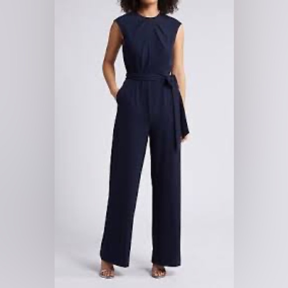 Tahari ASL Green Jumpsuit
